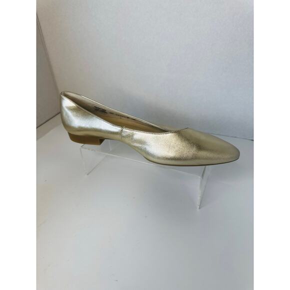 Paul Green beige Gold Ballerina Classic pointed toe Ballet flats UK6.5 / US  9 - Picture 8 of 12